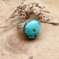 Vintage Blue Moon Turquoise Ring Size 10.5