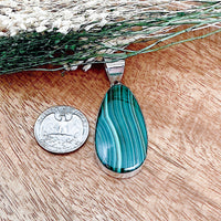 Large Malachite Pendant