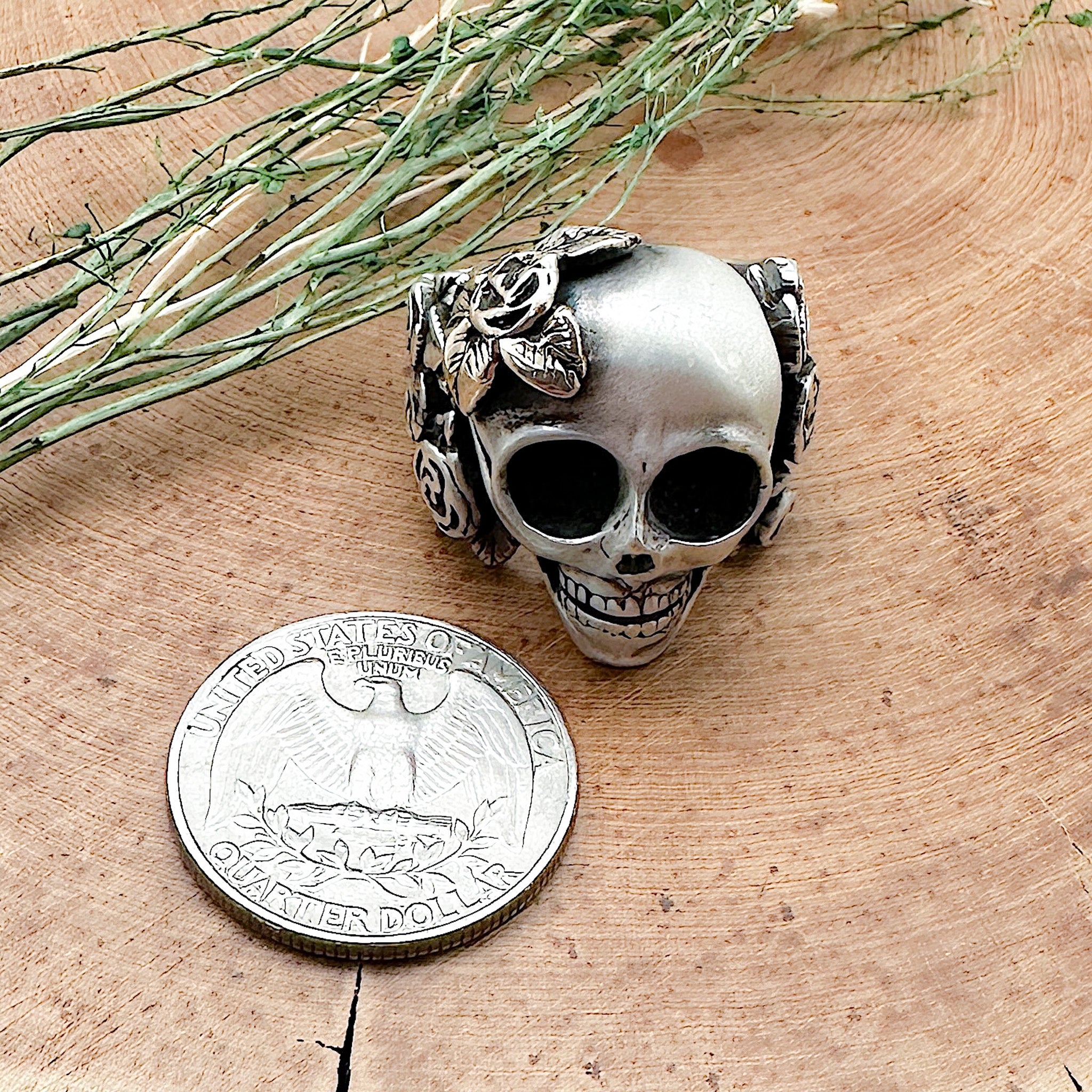 Day Of The Dead Skull Ring Size 11