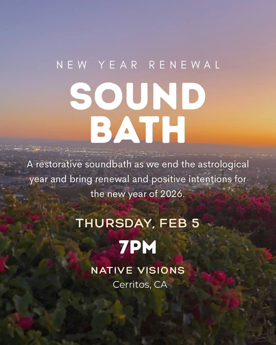 New Year Renewal Sound Bath with Heal On Earth Tickets