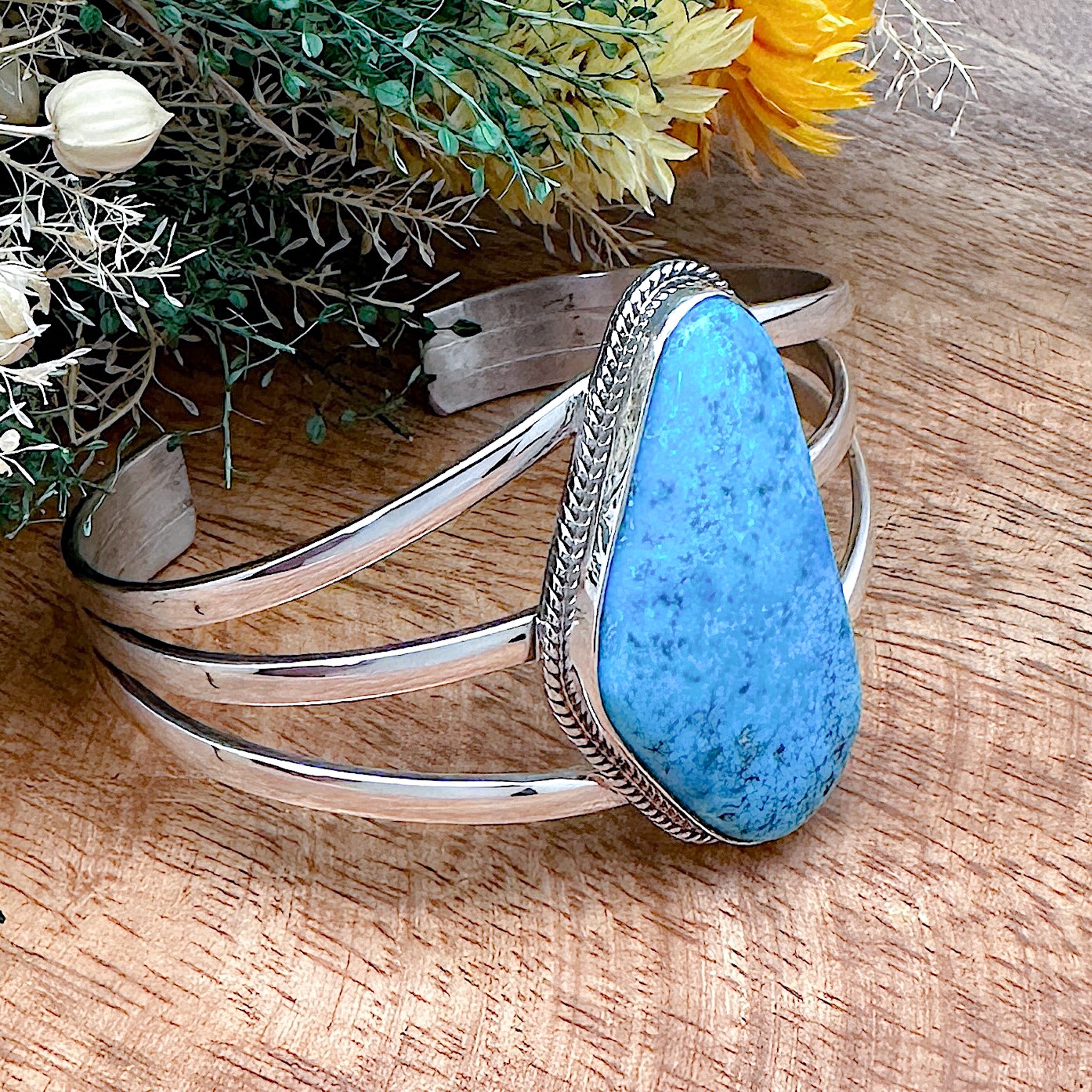 Kingman Turquoise Cuff Bracelet – Native Visions, LLC