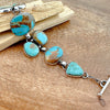 King's Manassa Turquoise Link Bracelet