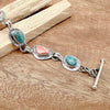 Turquoise & Spiny Oyster Link Bracelet