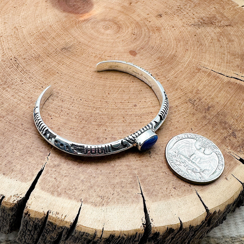 Lapis Cuff Bracelet