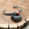 Red Coral Cuff Bracelet