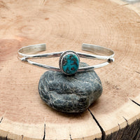 Blue Gem Turquoise Cuff Bracelet