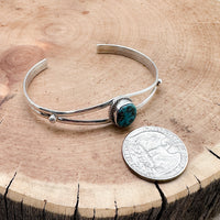 Blue Gem Turquoise Cuff Bracelet