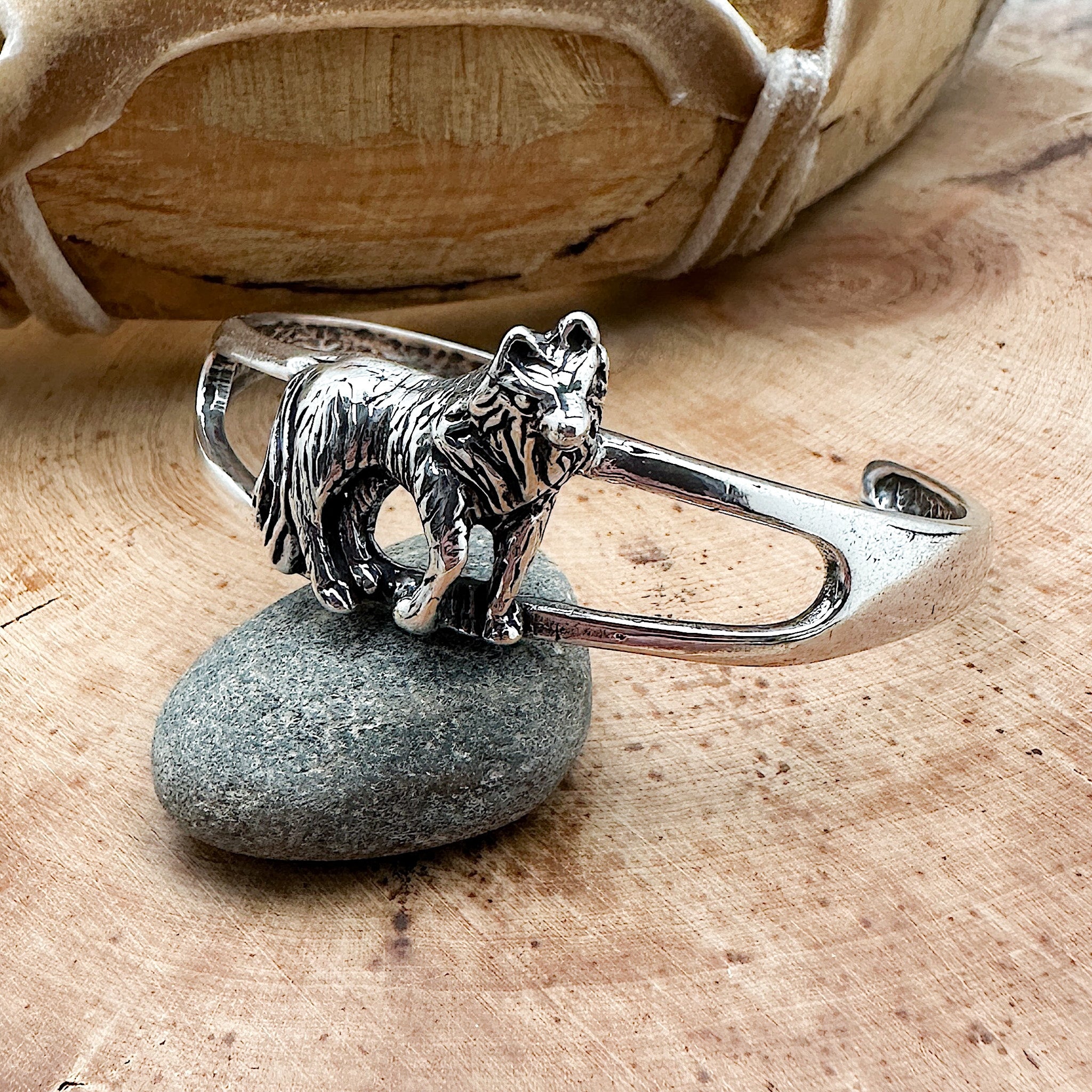 Wolf Cuff Bracelet