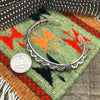 Silver Stamp Work Cuff Bracelet