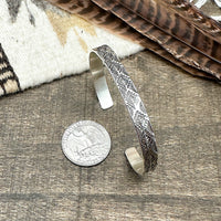 Silver Stamped Cuff Bracelet