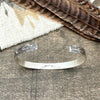 Silver Stamped Cuff Bracelet