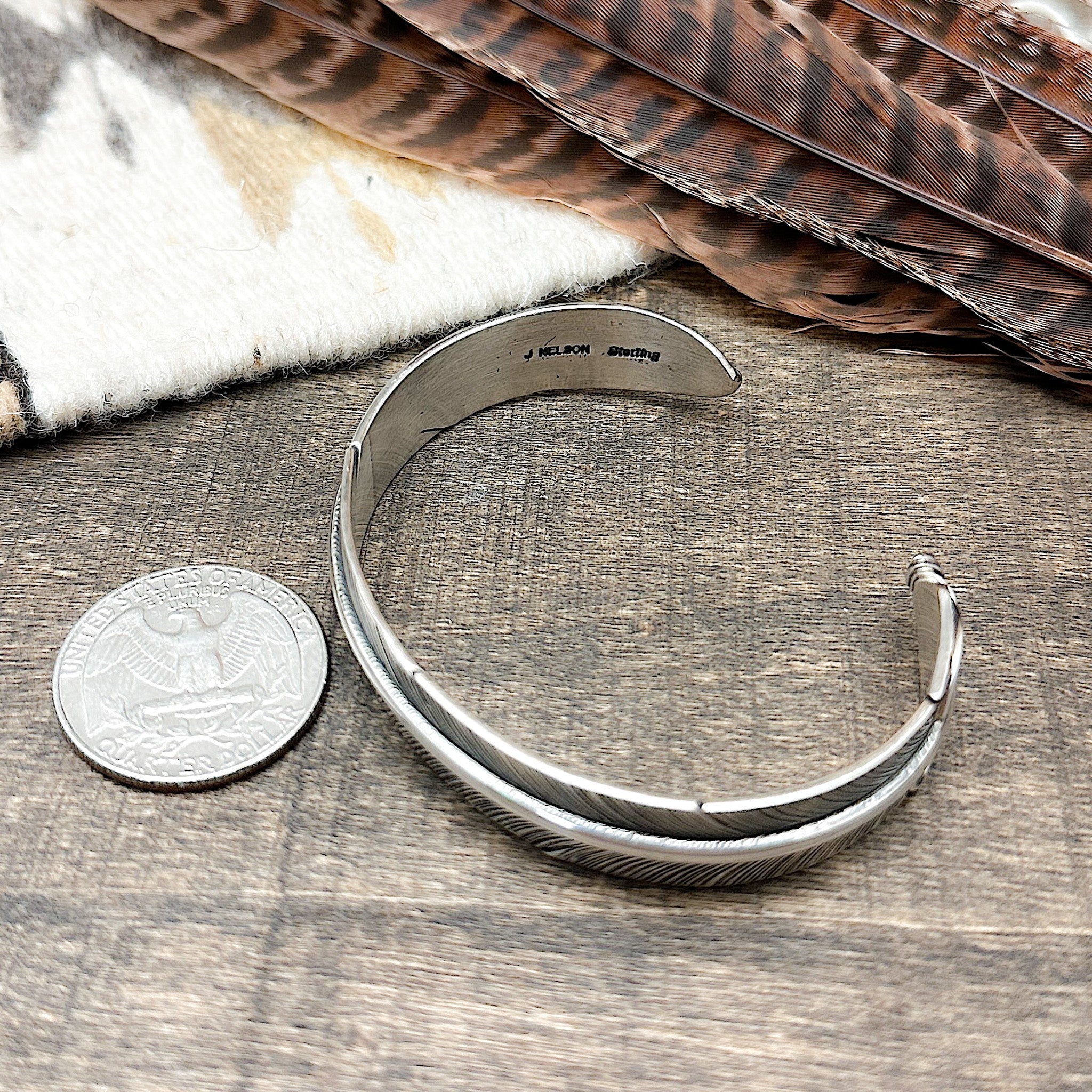 Feather Cuff Bracelet