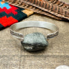 Silver Stamp Work Cuff Bracelet