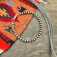 5mm Navajo Silver Pearl Bracelets