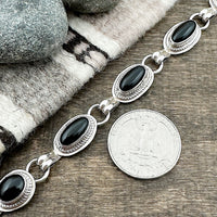 Black Onyx Link Bracelet