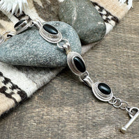Black Onyx Link Bracelet