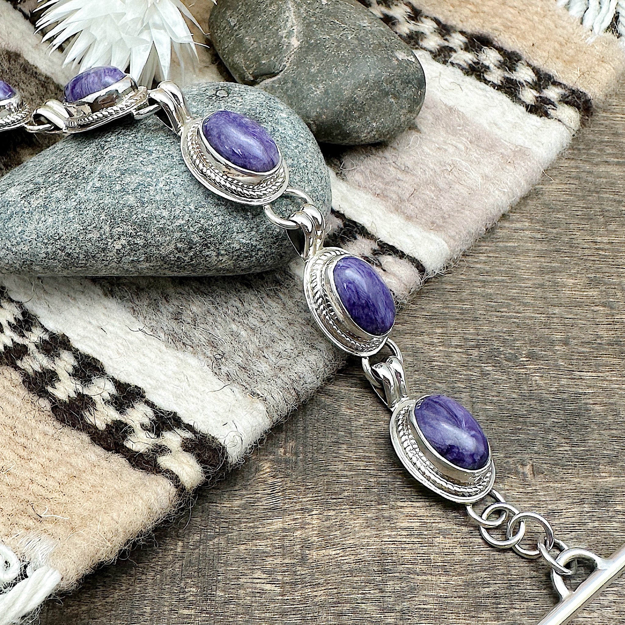 Charoiite Link Bracelet