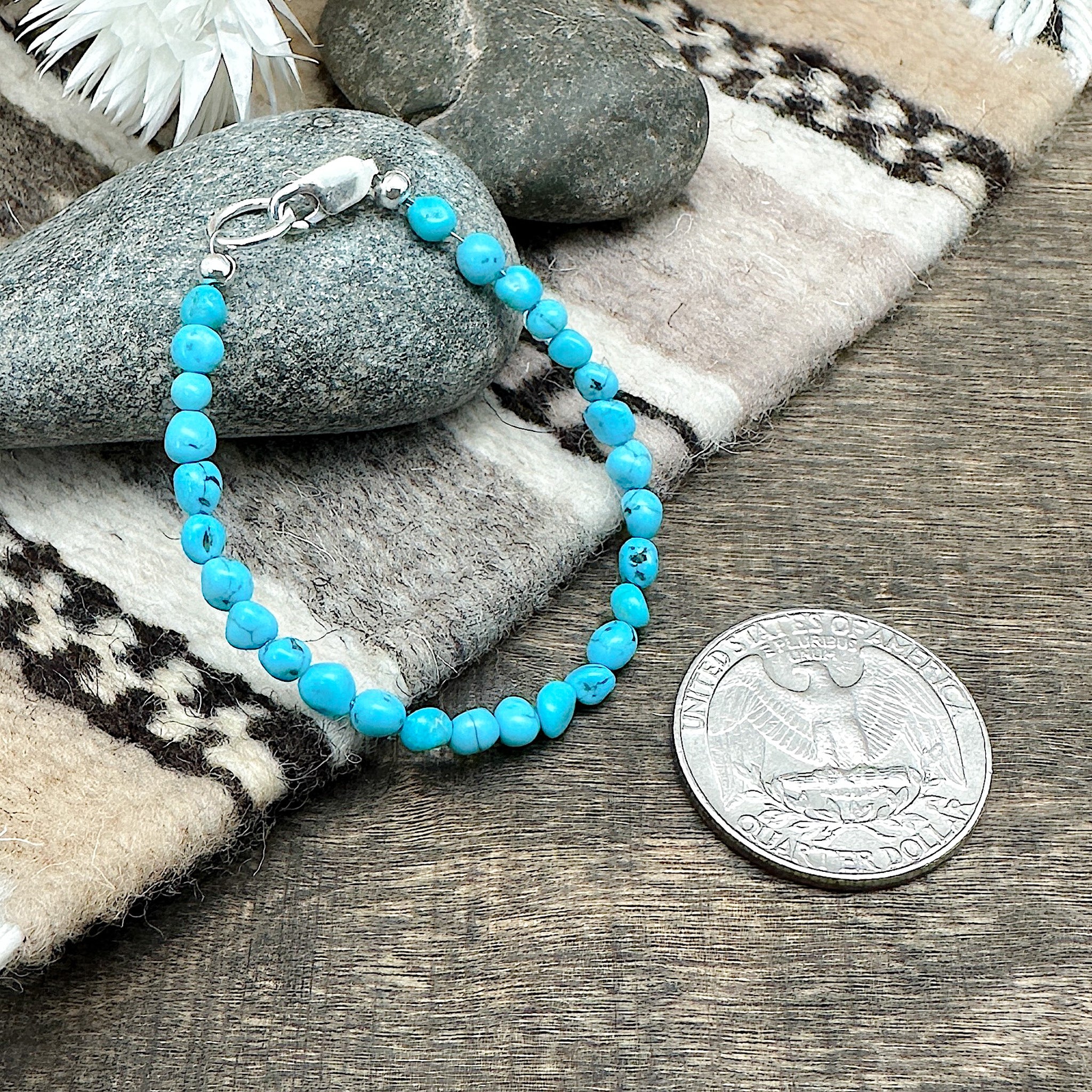 Sleeping Beauty Turquoise Baby Bracelet