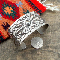 Repoussé & Stamped Cuff Bracelet