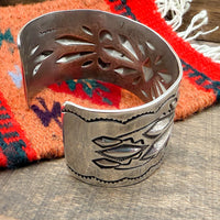 Repoussé & Stamped Cuff Bracelet