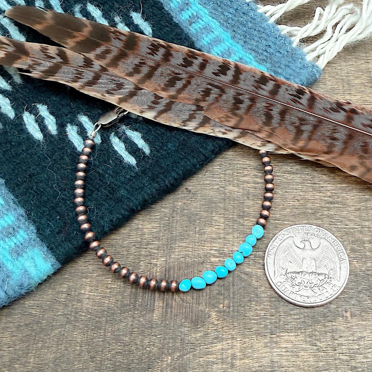 Copper & Turquoise Bracelet