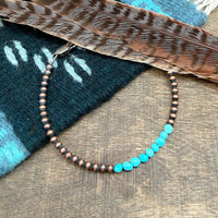 Copper & Turquoise Bracelet