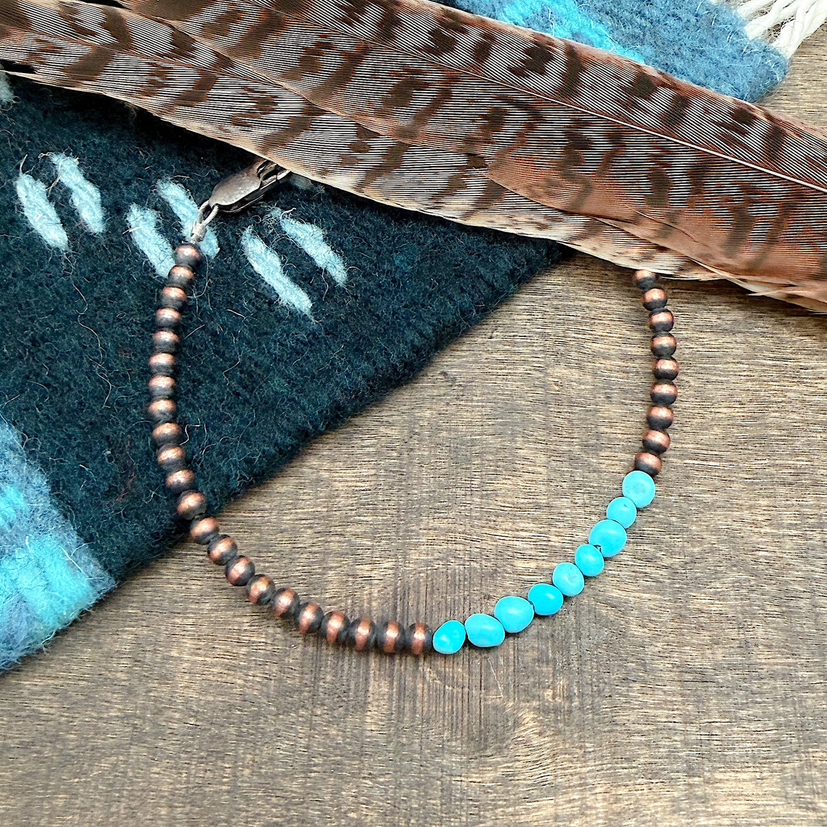 Copper & Turquoise Bracelet