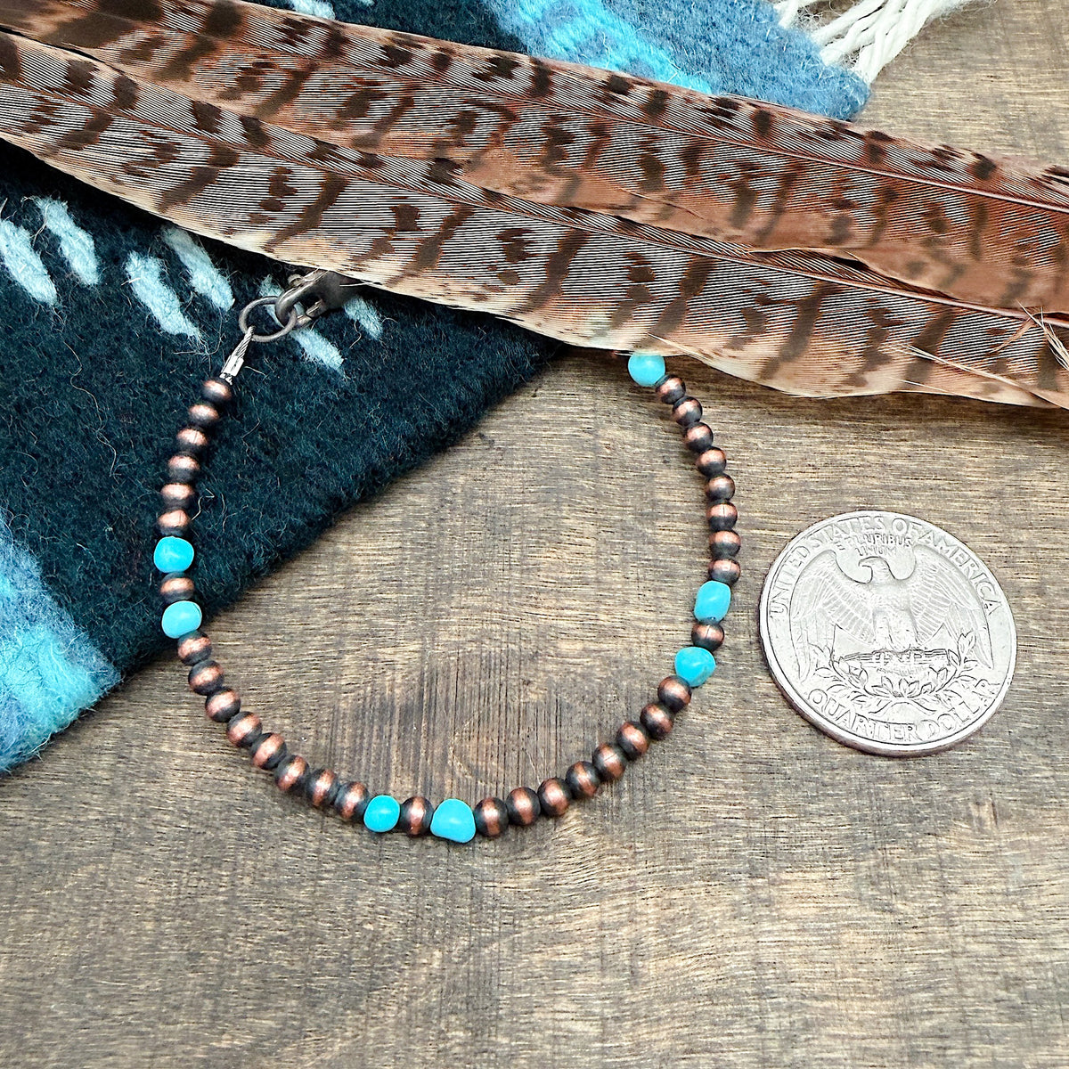Copper & Turquoise Bracelet