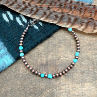 Copper & Turquoise Bracelet