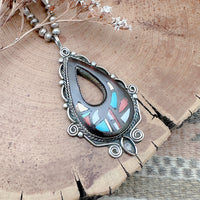 Vintage Zuni Inlay Necklace