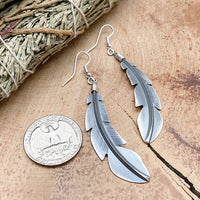 Long Feather Earrings