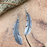 Long Feather Earrings