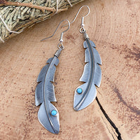 Long Feather Earrings