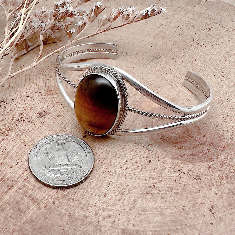 Tiger's Eye Cuff Bracelet