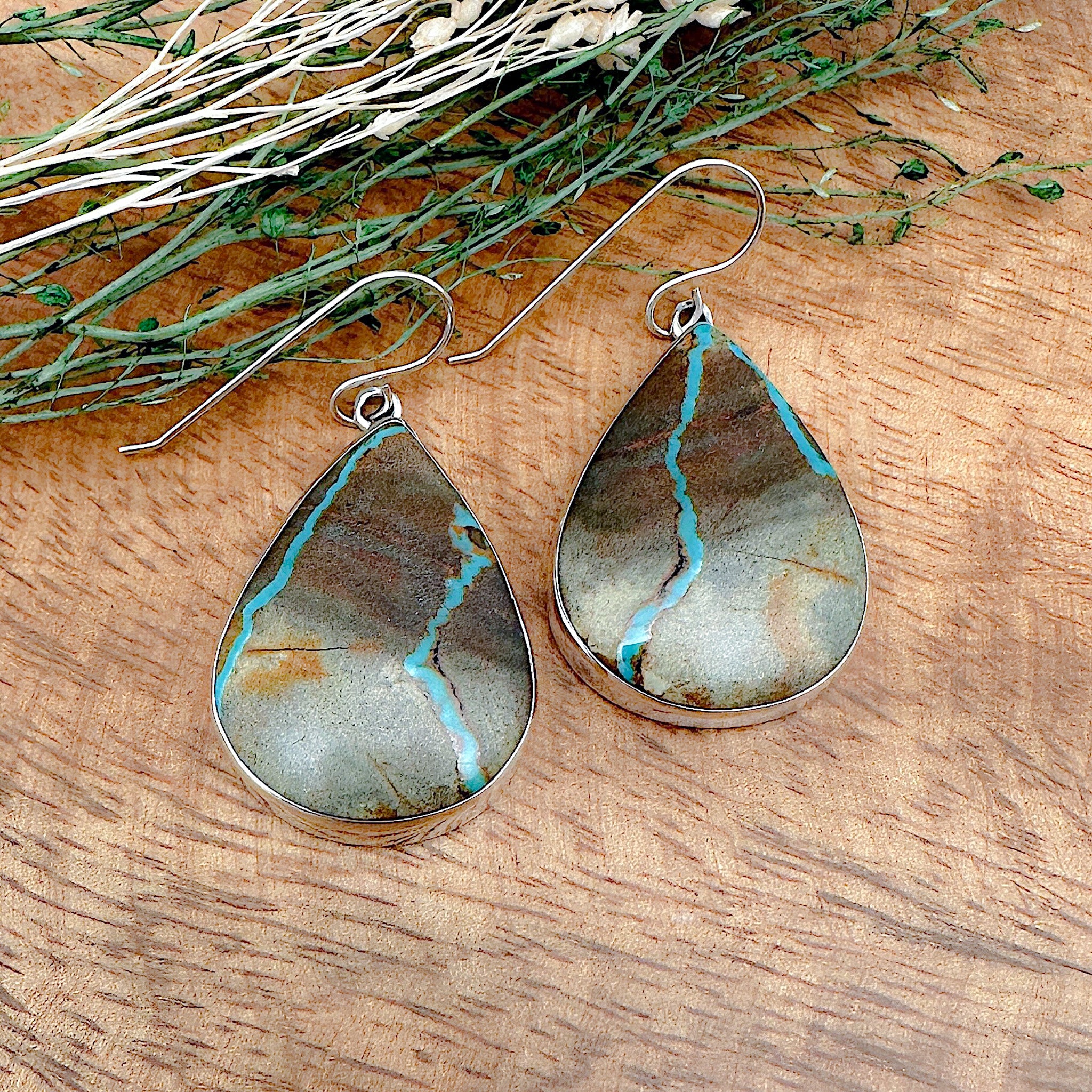 Boulder Turquoise Earrings – Native Visions, LLC