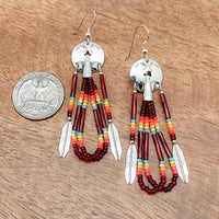 Concho Beaded Earrings