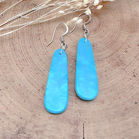 Santo Domingo Turquoise Slab Earrings