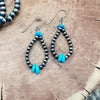 Turquoise Navajo Pearl Earrings