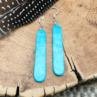 Santo Domingo Turquoise Slab Earrings