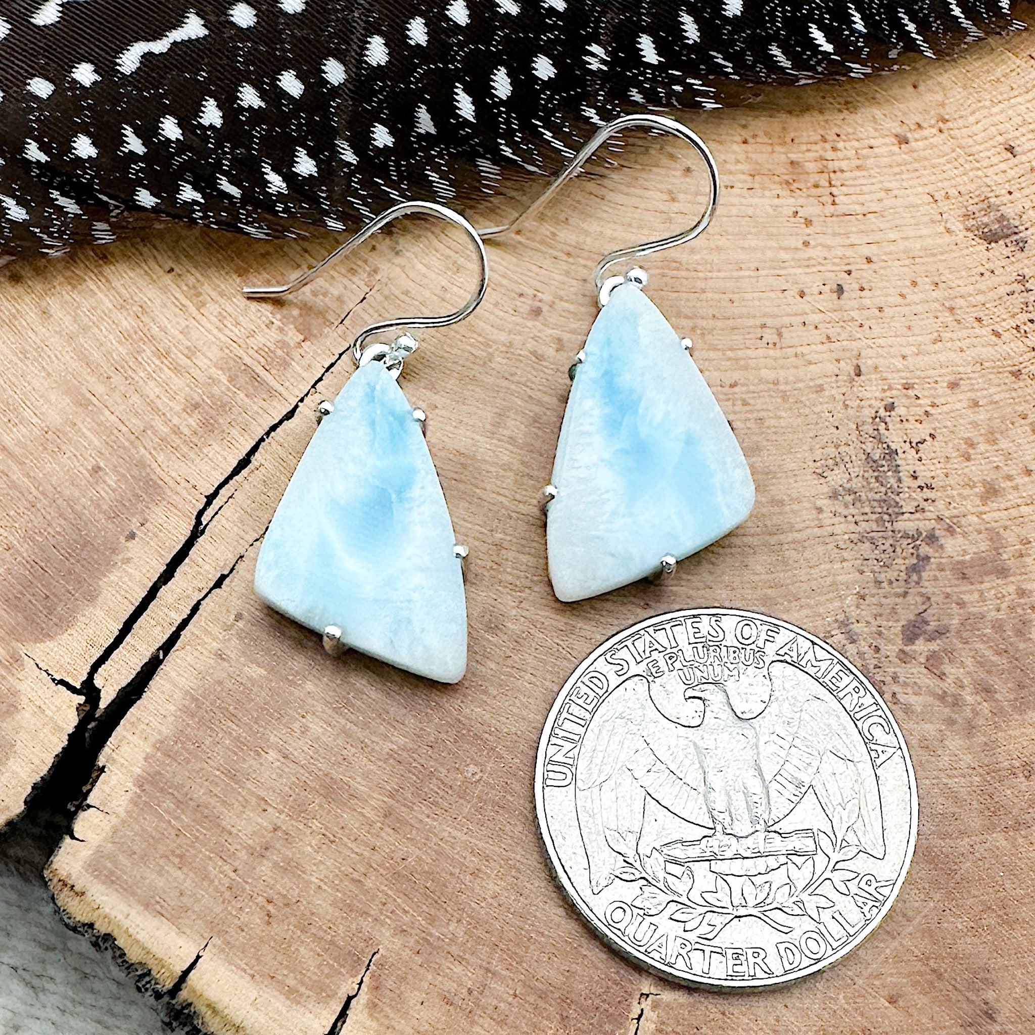 Larimar Freeform Earrings