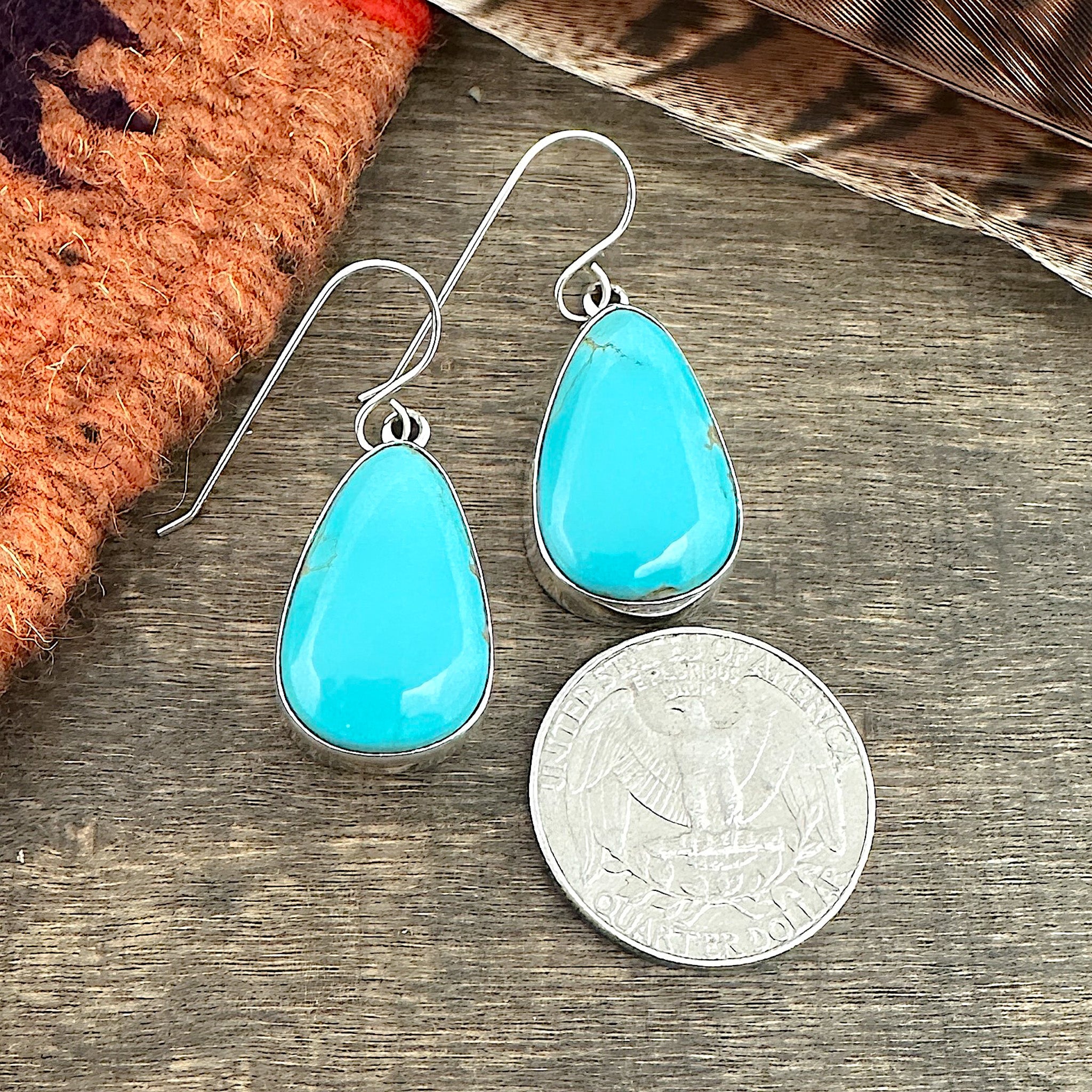 King's Manassa Turquoise Earrings