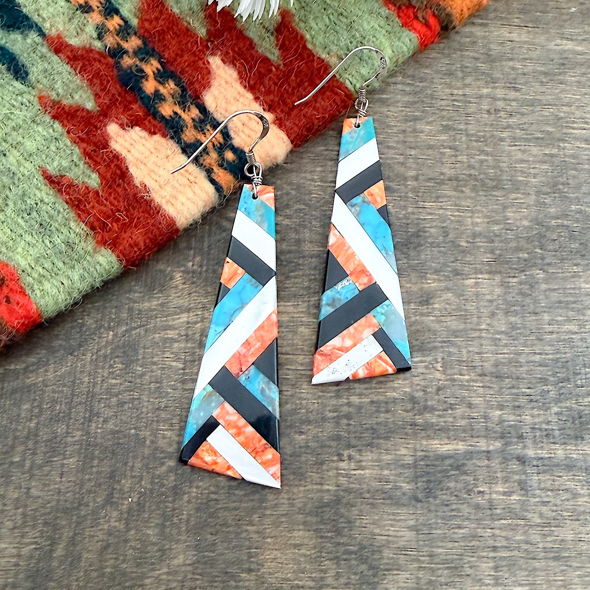 Kewa (Santo Domingo) Inlay Earrings