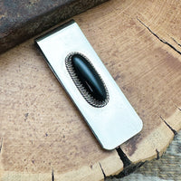 Black Onyx Money Clip