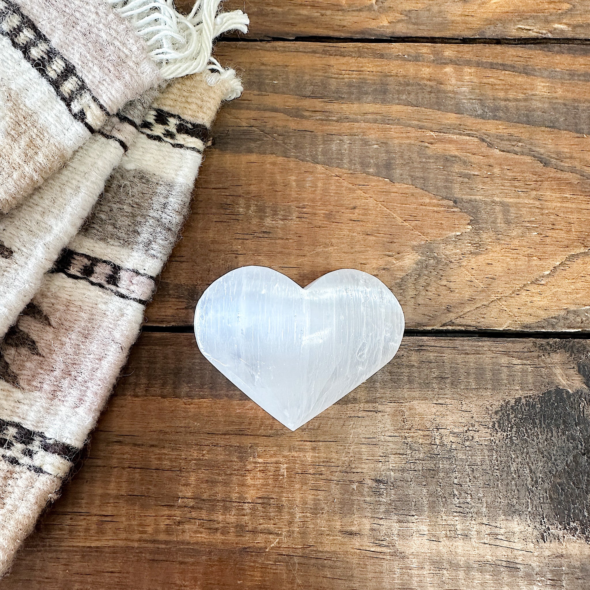 Selenite Heart