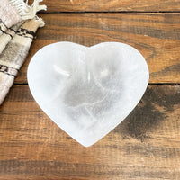 Selenite Heart Bowl
