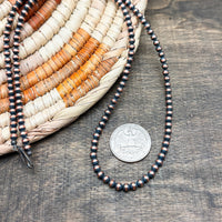 4mm Navajo Copper Pearl Necklaces 16"-24"
