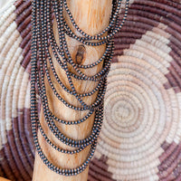 3mm Navajo Copper Pearl Necklaces 16"-24"