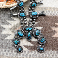 Vintage Bisbee Turquoise Squash Blossom