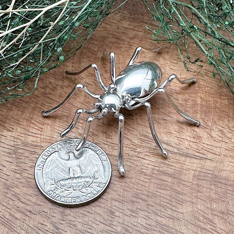Silver Spider Pin