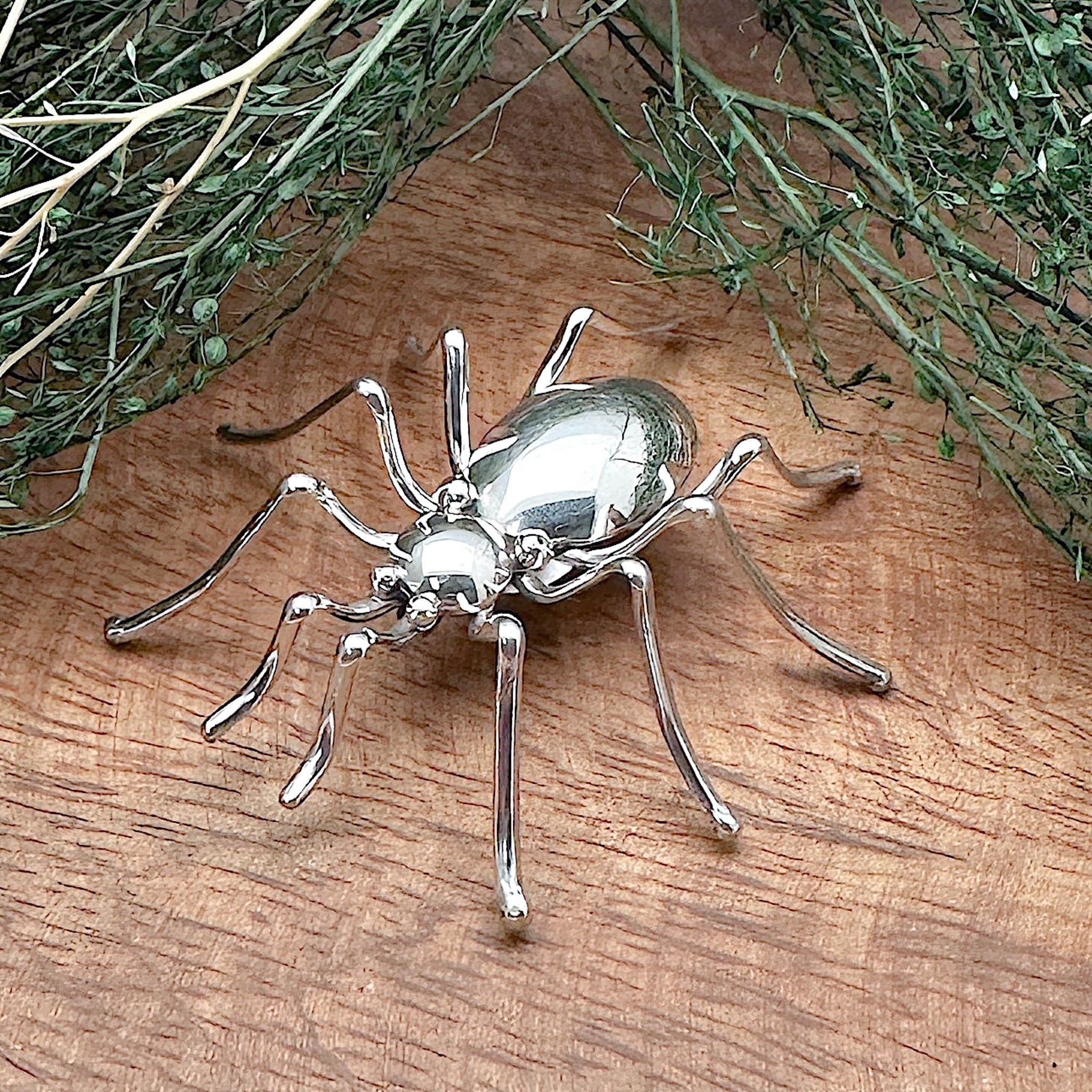 Silver Spider Pin